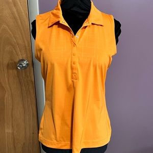 3/$20 Slazenger Sleeveless Performance Golf Polo in Orange